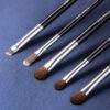 Black 5-Piece Eye Brush Set