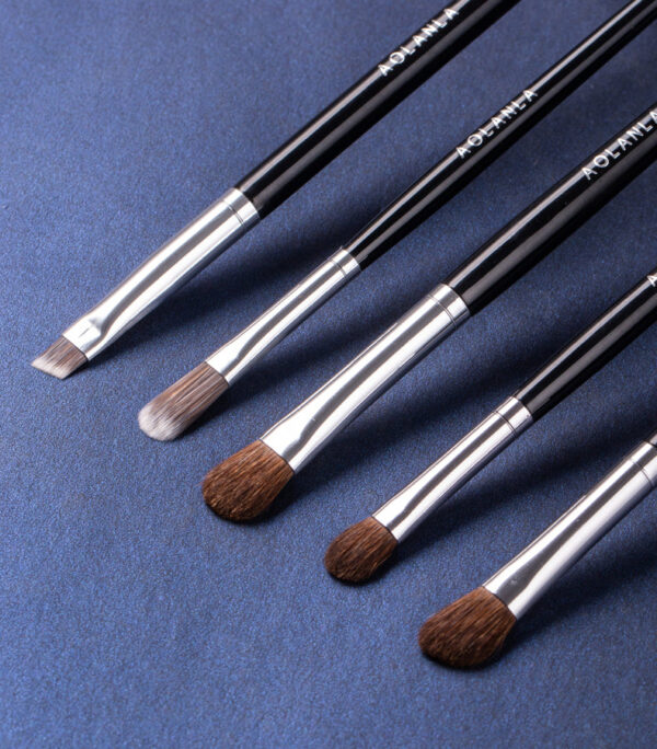 Black 5-Piece Eye Brush Set