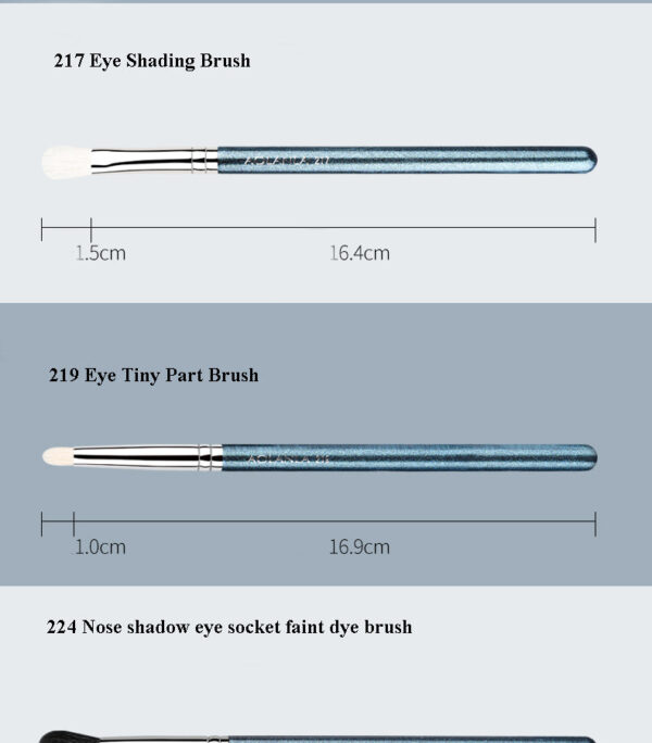 Pearlescent Blue 9-Piece Brush Set