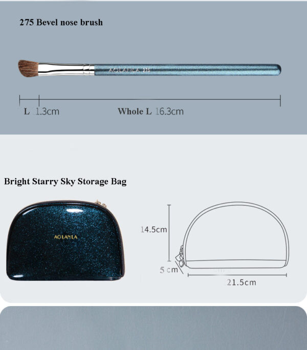 Pearlescent Blue 9-Piece Brush Set