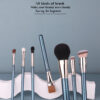 Pearlescent Blue 9-Piece Brush Set