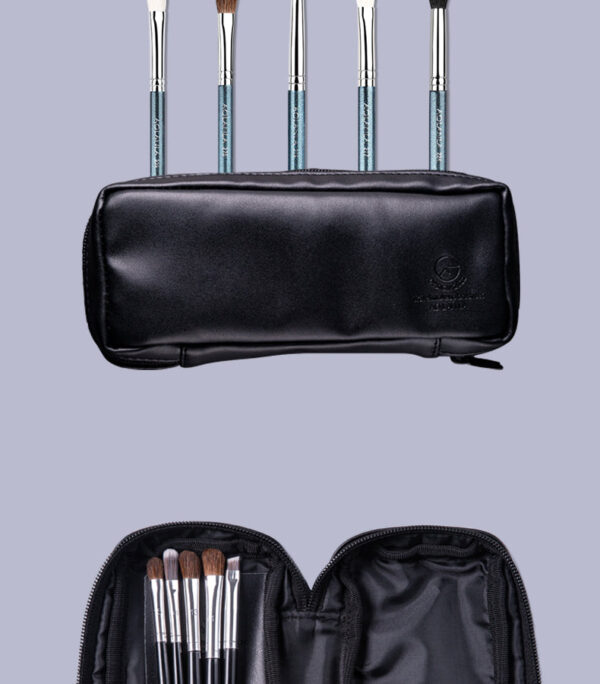 Black 5-Piece Eye Brush Set