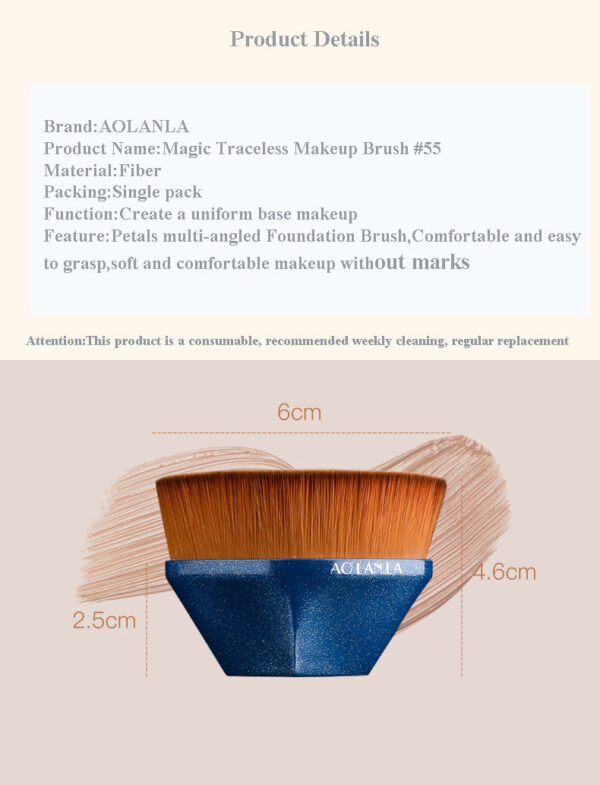 Dazzling Blue 55 Foundation Brush
