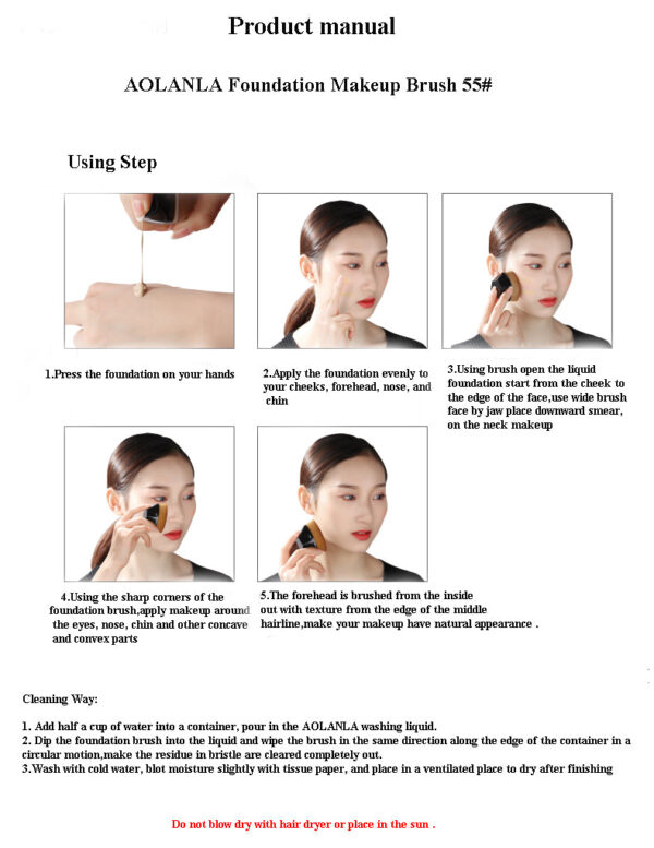 Dazzling Blue 55 Foundation Brush