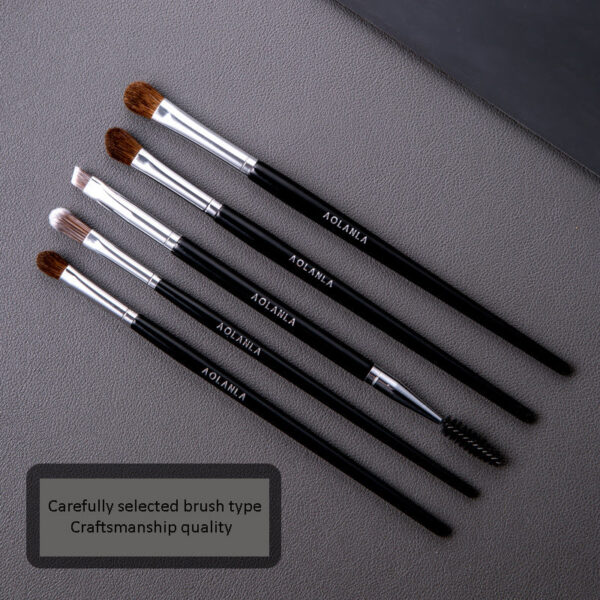 Black 5-Piece Eye Brush Set