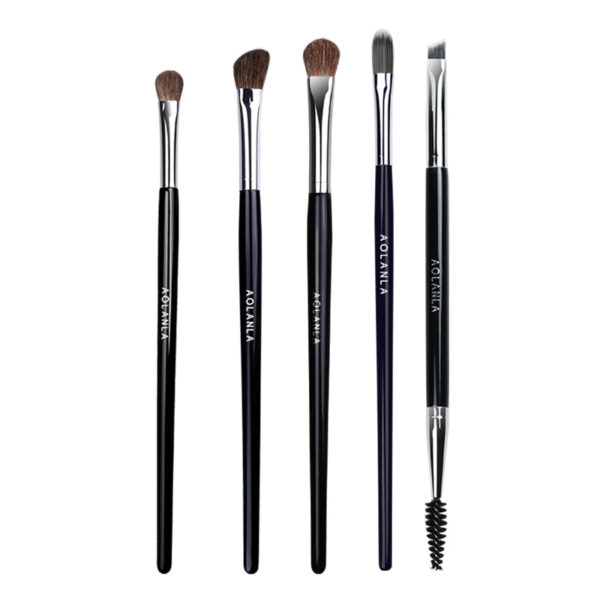Black 5-Piece Eye Brush Set