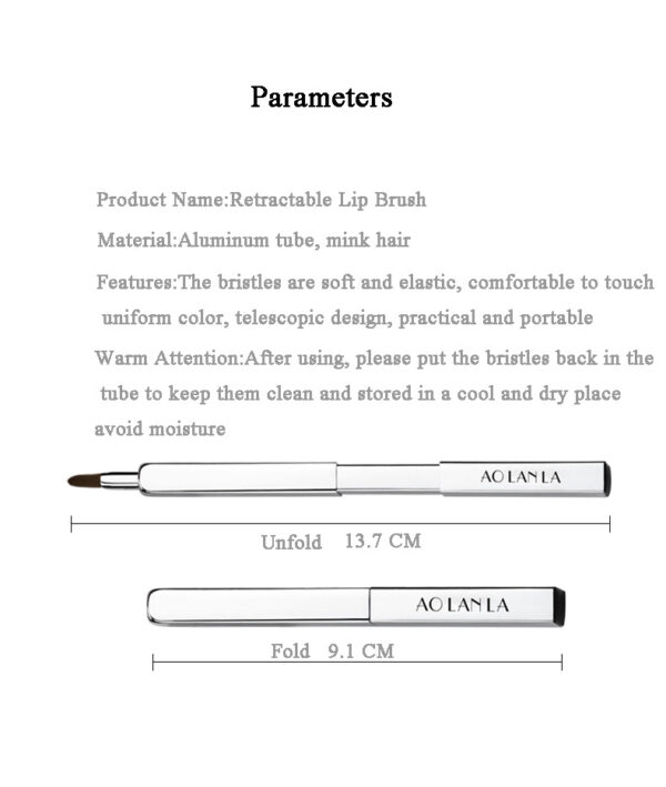 Retractable Lip Brush