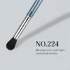 No224 dark eye blending brush with a blue handle