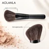 G5542 soft angled grey-squirrel and goat-hair blend powder brush with approximately 45 mm bristle length