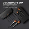 AOLANLA brushes, textured pouch and gift box with English gift presentation copy
