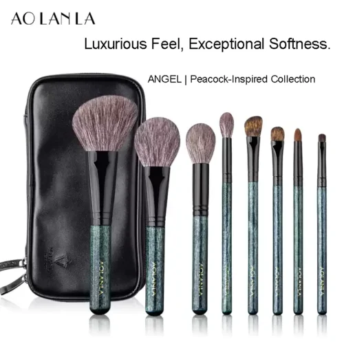 Peacock Blue 8-Piece Brush Set