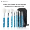 Ice Blue Sakura 9-Piece Brush Set