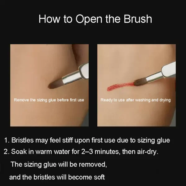 Silver Retractable Lip Brush