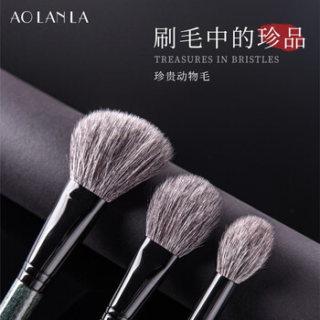 Peacock Blue 8-Piece Brush Set