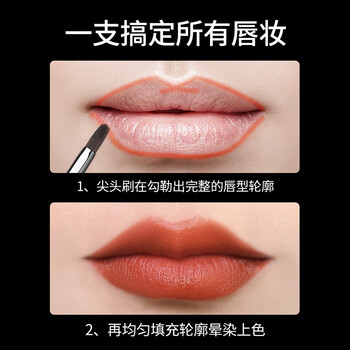 Silver Retractable Lip Brush