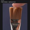 No191 flat brown fibres bending gently under light pressure, original footage