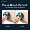 Pressing foundation with the round puff