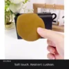 Round puff foundation application