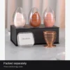 Three individually cased sponges, puff and holder
