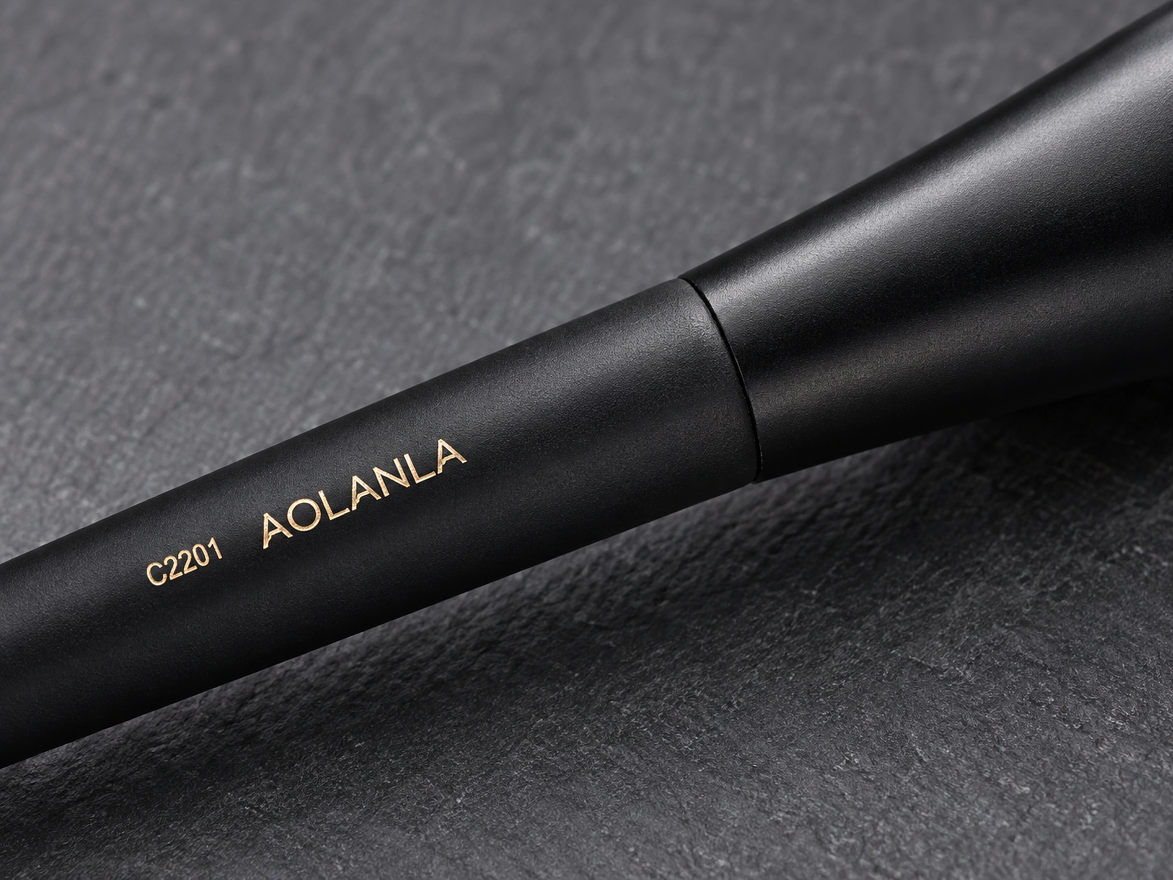 Original C2201 matte black wood grip and black aluminium ferrule junction