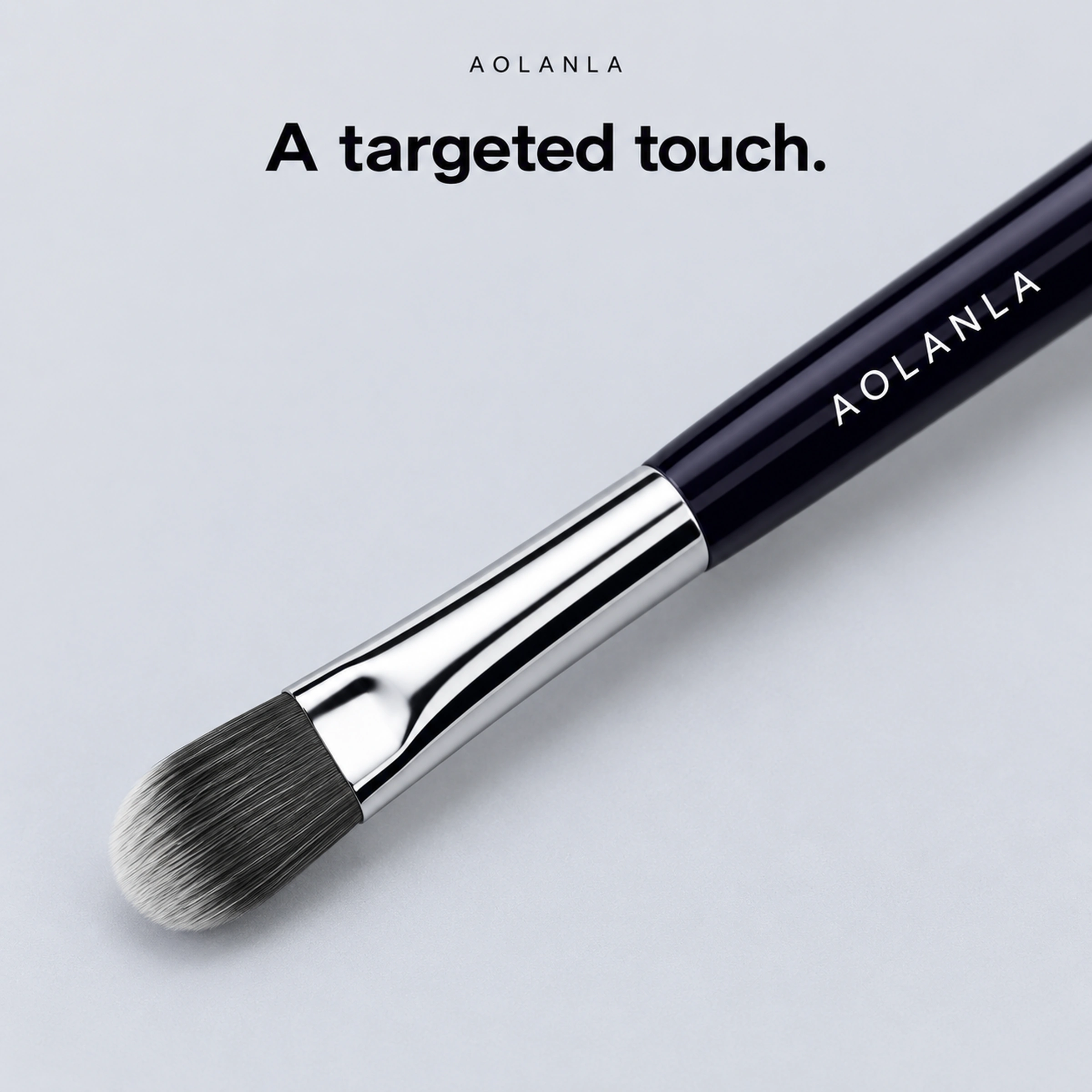 45 flat rounded grey concealer brush head