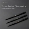 Three selectable shades of the slim black AOLANLA brow pencil