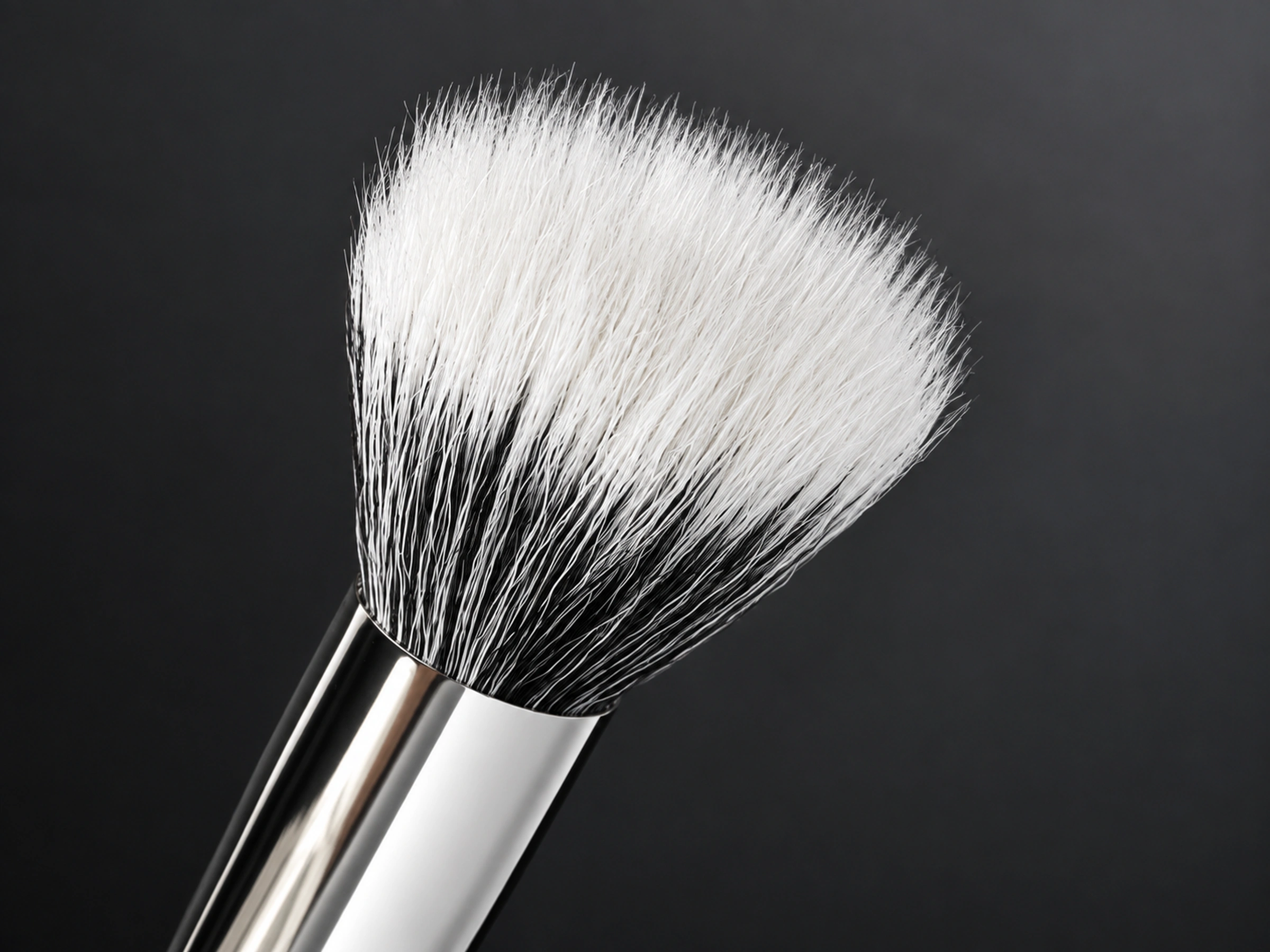 Original angled No187 layered black and white goat-hair stippling head
