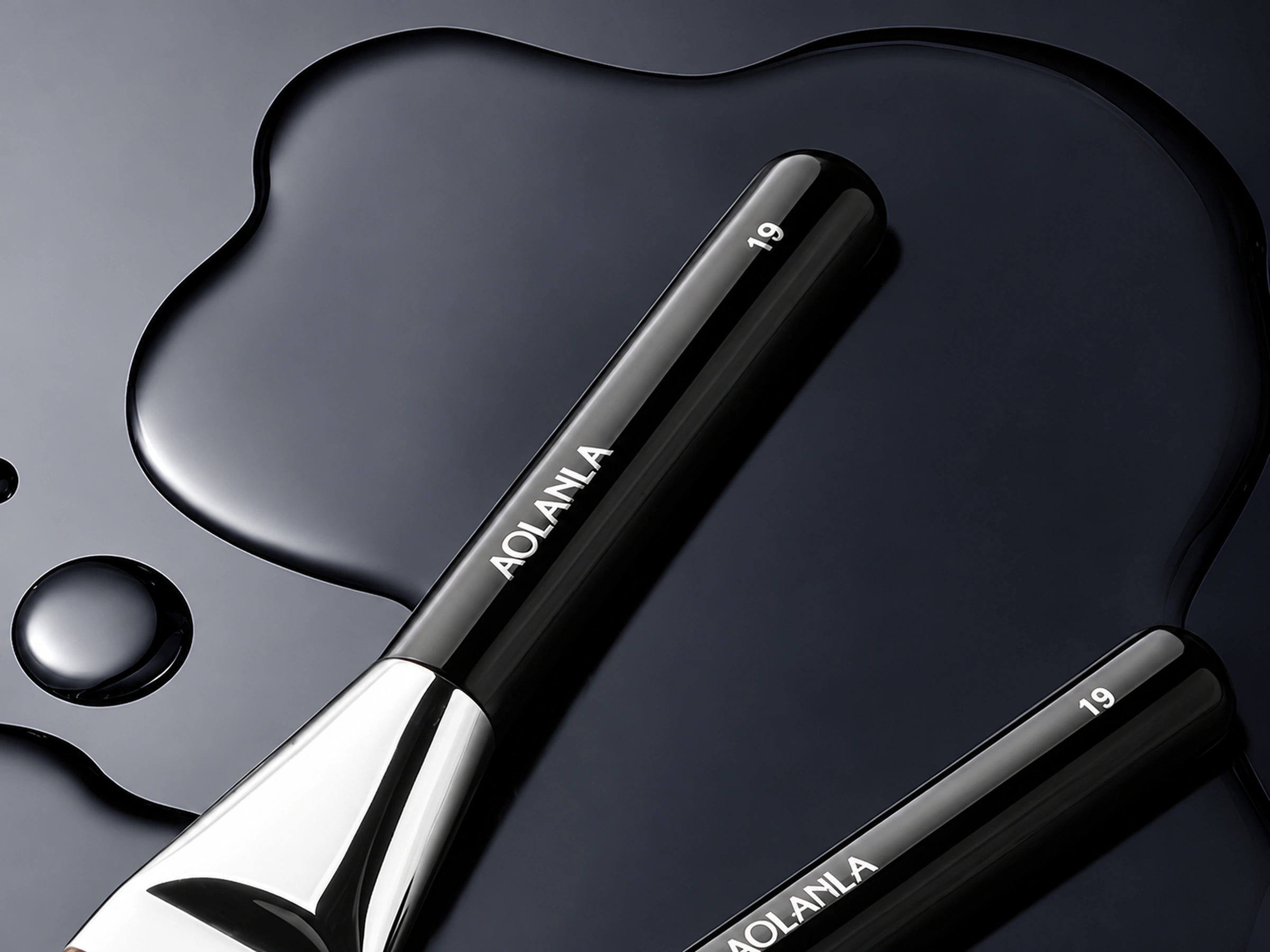 Original No19 glossy black lacquer grip and silver copper junction