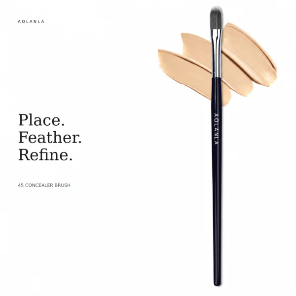 Complete 45 concealer brush against the source-matched cosmetic texture