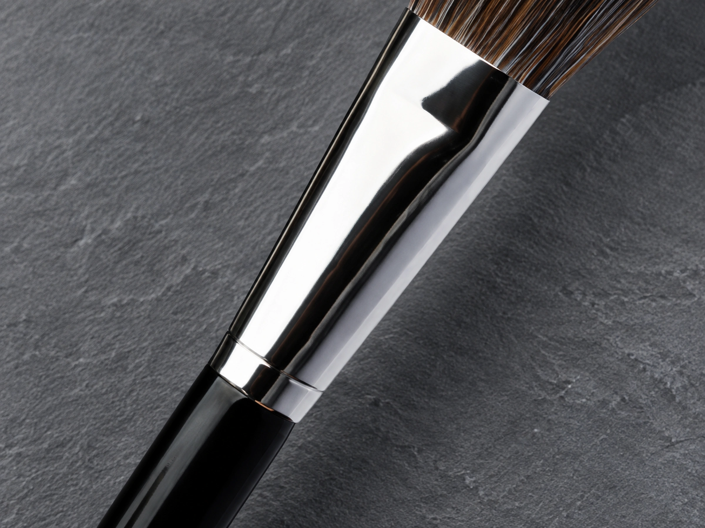 Original No49 polished aluminium ferrule and black wood grip junction