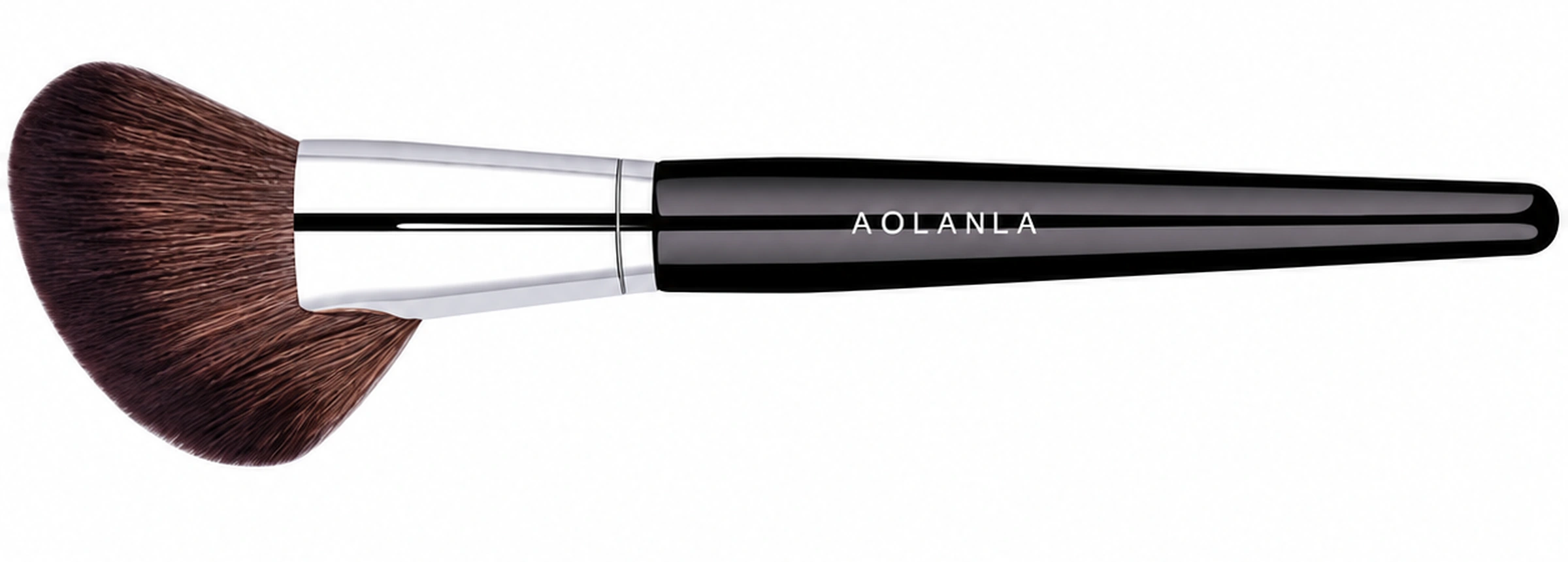 Complete horizontal No.72 brush preserving the actual head, ferrule and black handle proportions