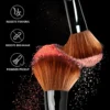 AOLANLA makeup brush fibres picking up powder, original JD photograph with English labels
