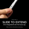 Correct integrated sliding-brush operation, no detachable cap
