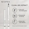 Correct care instructions: clean exposed fibres, dry fully, then retract