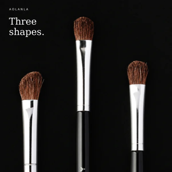 Three complementary brush shapes