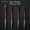 Four Phoenix eye brush shapes shown complete