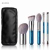 AOLANLA Travel 5-Piece Brush Set with Slim Pouch