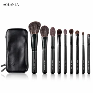 Complete Zhumo nine brushes and included black zip pouch