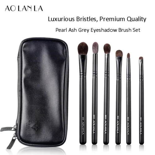 ZHUMO 6-Piece Eye Brush Set with Pouch