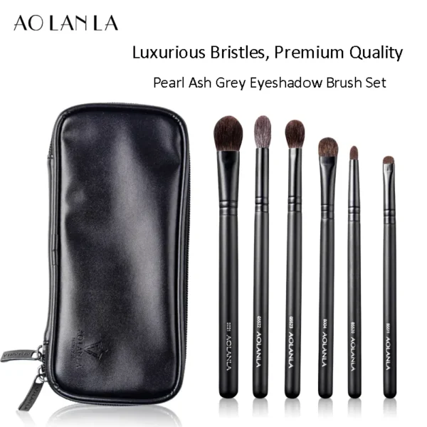 ZHUMO 6-Piece Eye Brush Set with Pouch