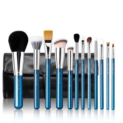 Pearlescent Blue 12-Piece Brush Set