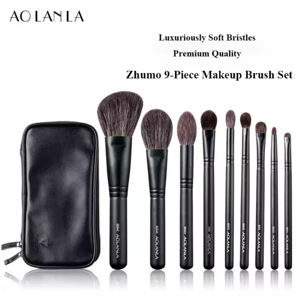 ZHUMO Squirrel Hair 9-Piece Brush Set