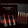 Vermilion Gold 9-Piece Brush Set