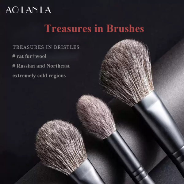 ZHUMO Squirrel Hair 9-Piece Brush Set