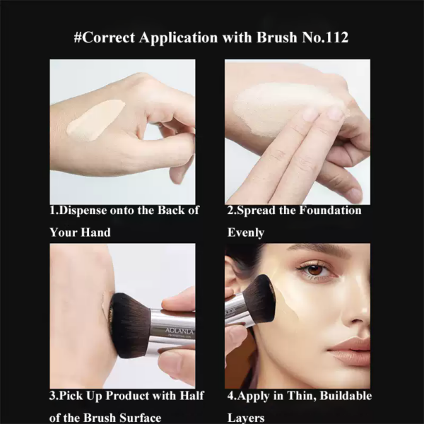 112 Flat Foundation Brush