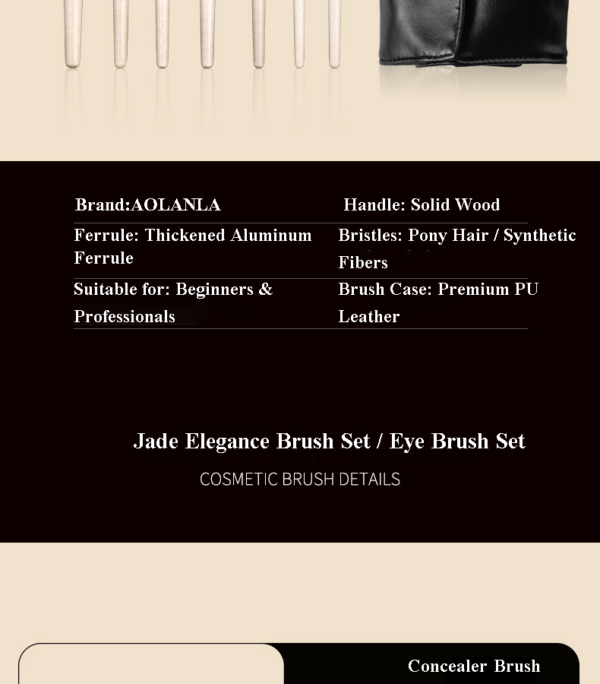 Jade Branch 7-Piece Brush Set