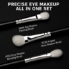 White Feather 3-Piece Eye Brush Set