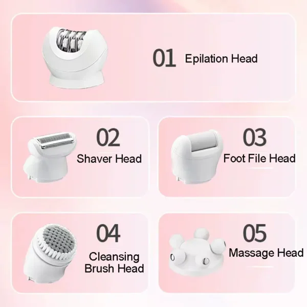 5-in-1 Women’s Hair Removal & Beauty Care Device