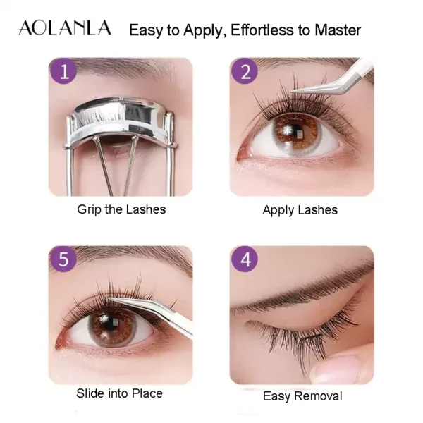 Glue-Free Natural Sunflower Lashes with Clear Adhesive Strip