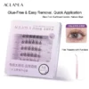 Glue-Free Natural Sunflower Lashes with Clear Adhesive Strip